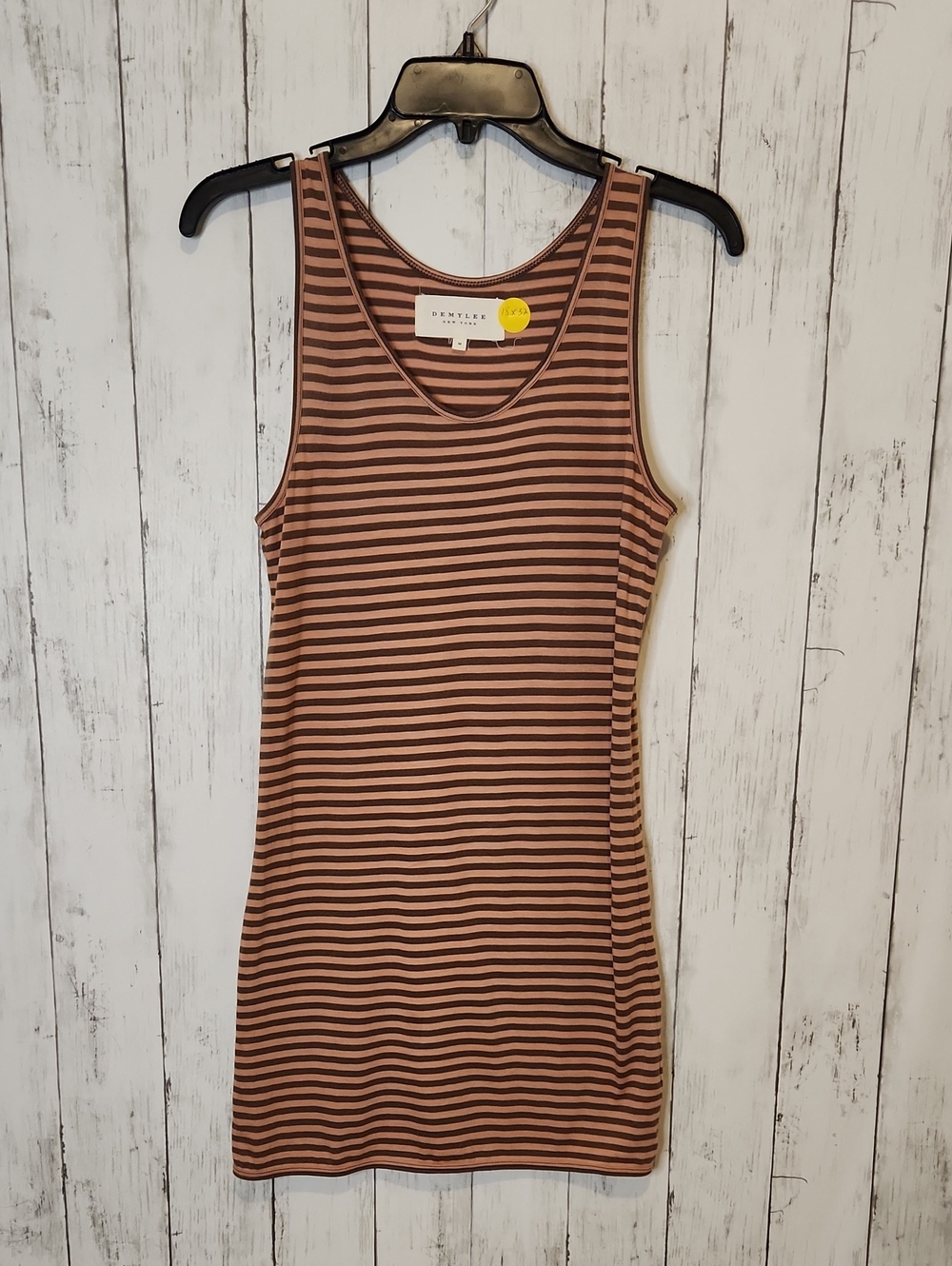 Demylee New York 100% Pima Cotton Striped Tank Dress | Medium